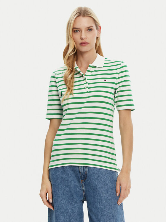 

Рубашка поло стандартный крой 1985 WW0WW43224 Tommy Hilfiger, зеленый
