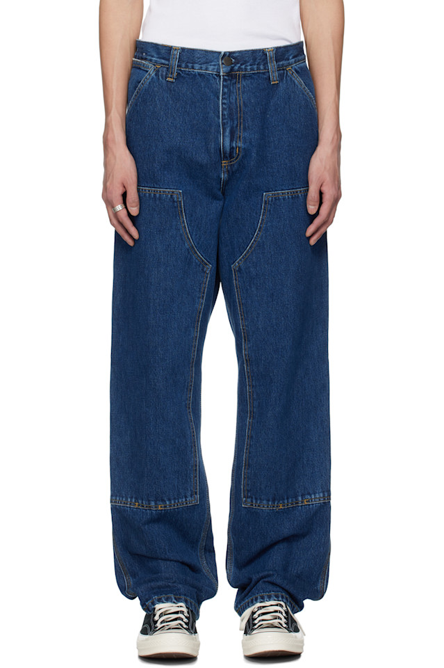 

Джинсы с усиленными коленями Carhartt Work In Progress, синий