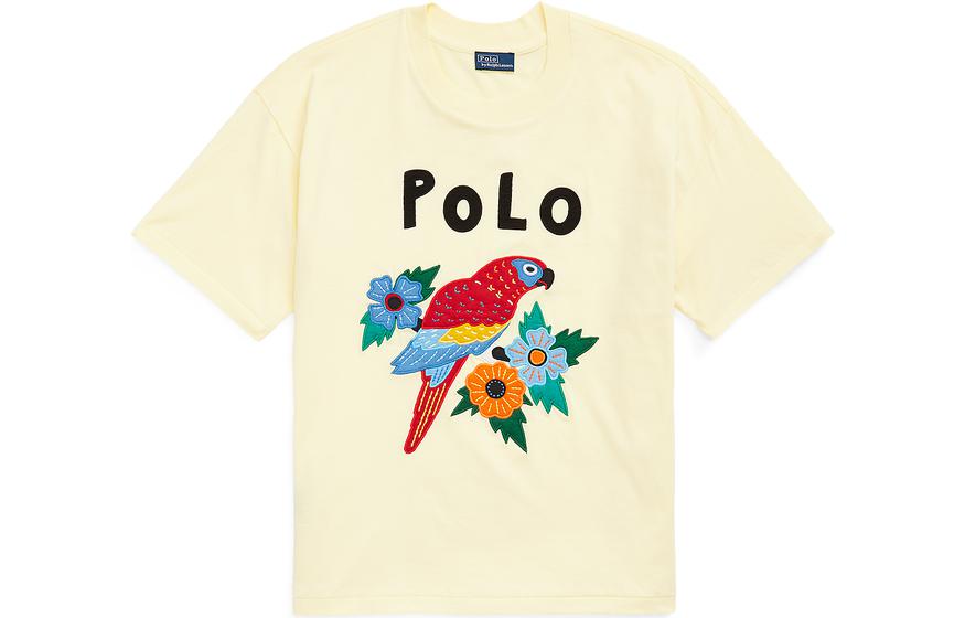 

Polo Ralph Lauren Футболка с рукавом дроп-шиoulder женская yellow, Желтый, Polo Ralph Lauren Футболка с рукавом дроп-шиoulder женская yellow