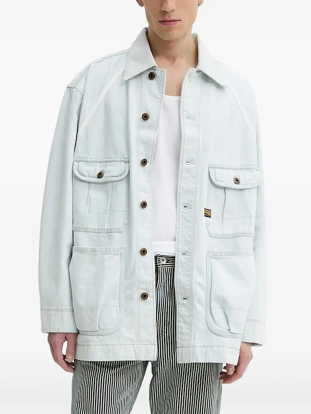 

Джинсовая куртка со вставками G-Star RAW, синий