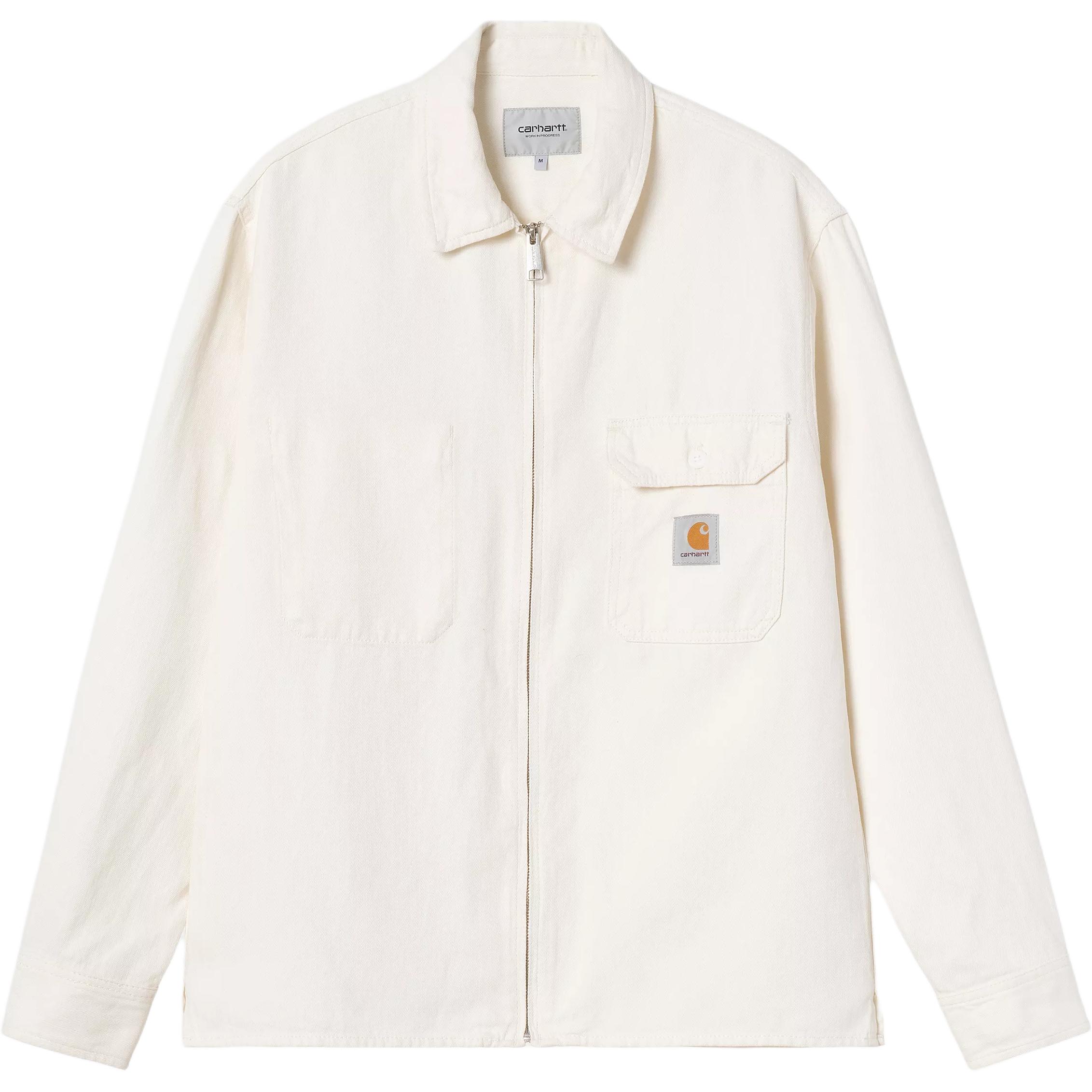 

Carhartt WIP Рубашка с молнией и нашивкой с логотипом, White