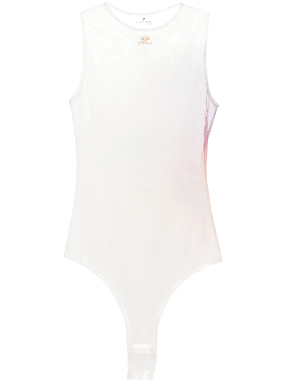 

Боди Aura из тюля Courrèges, нейтральный