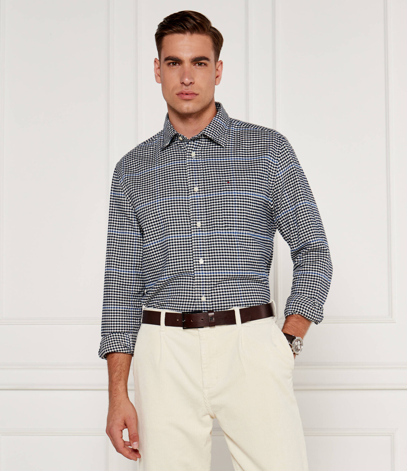 

Рубашка Tommy Hilfiger Relaxed fit, темно-синий