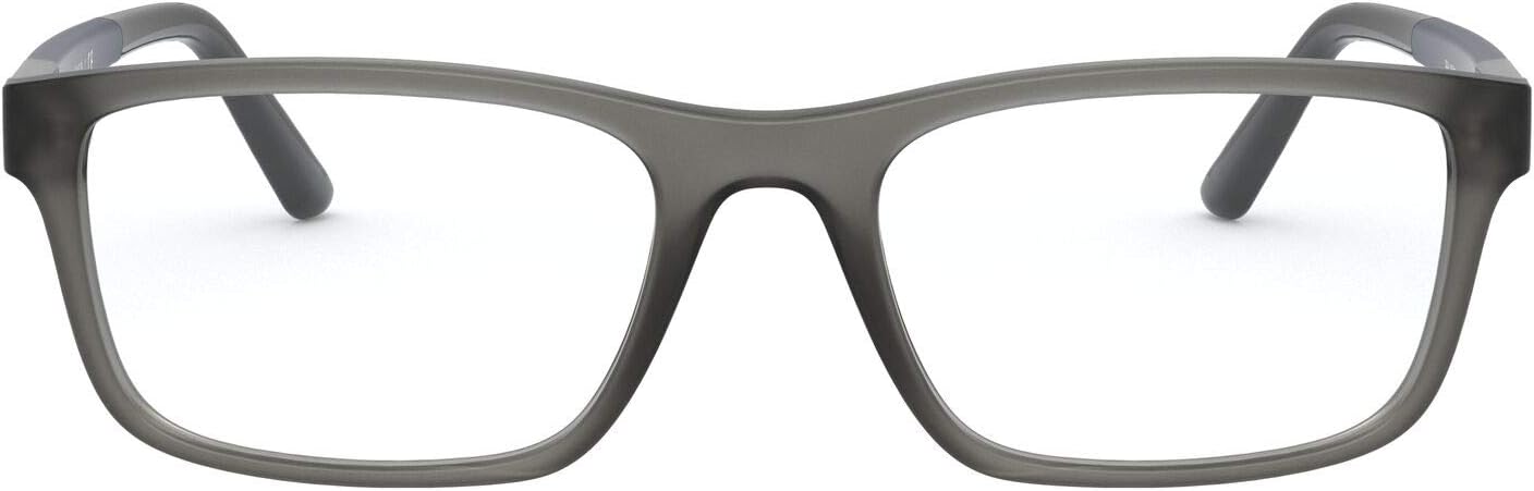 

POLO RALPH LAUREN мужские Ph2212 прямоугольные оправы для очков, Matte Transparent Grey/Demo Lens