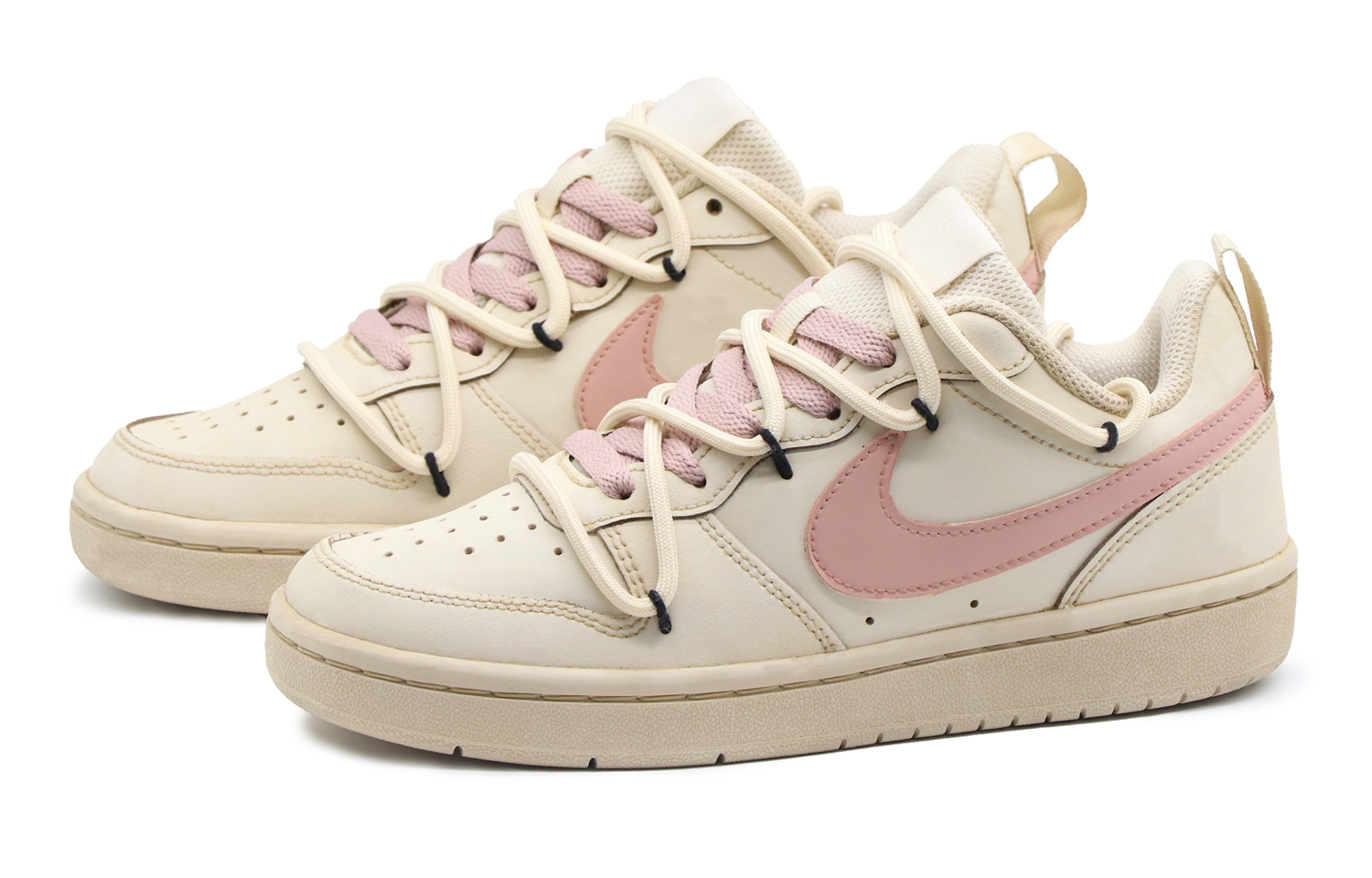 

Кроссовки Nike Court Borough 2 Skateboard Shoes Women's Low-Top Brown/Pink