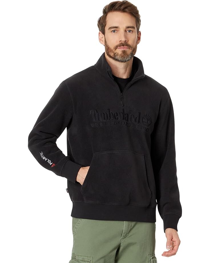 

Толстовка Timberland Linear Logo 1/4 Zip, черный