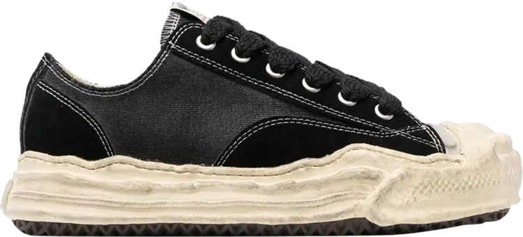 

Кроссовки Maison Mihara Yasuhiro Hank Distressed Canvas Low 'Black', черный