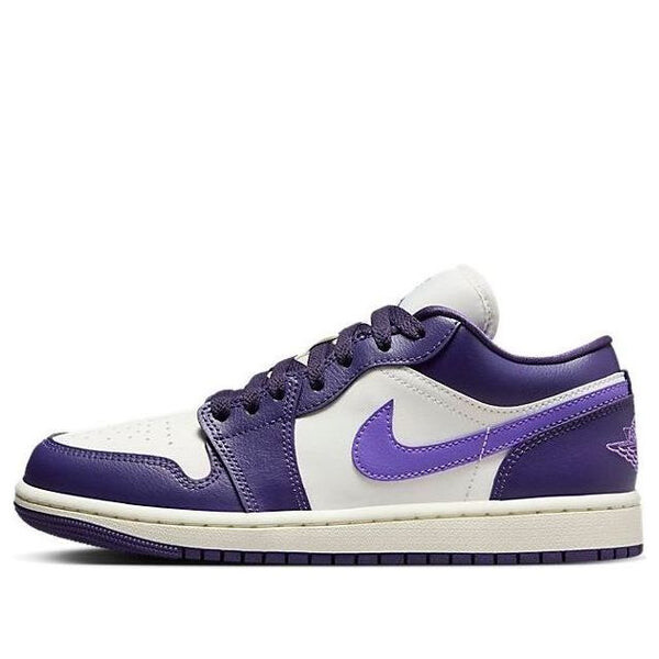 Кроссовки (WMNS) Air Jordan 1 Low 'Purple Sail', фиолетовый