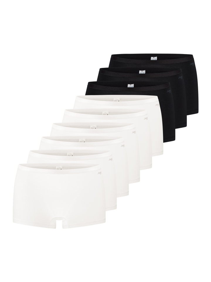 

Sloggi Трусы Short Slip GO Daily Cotton in Weiß / schwarz
