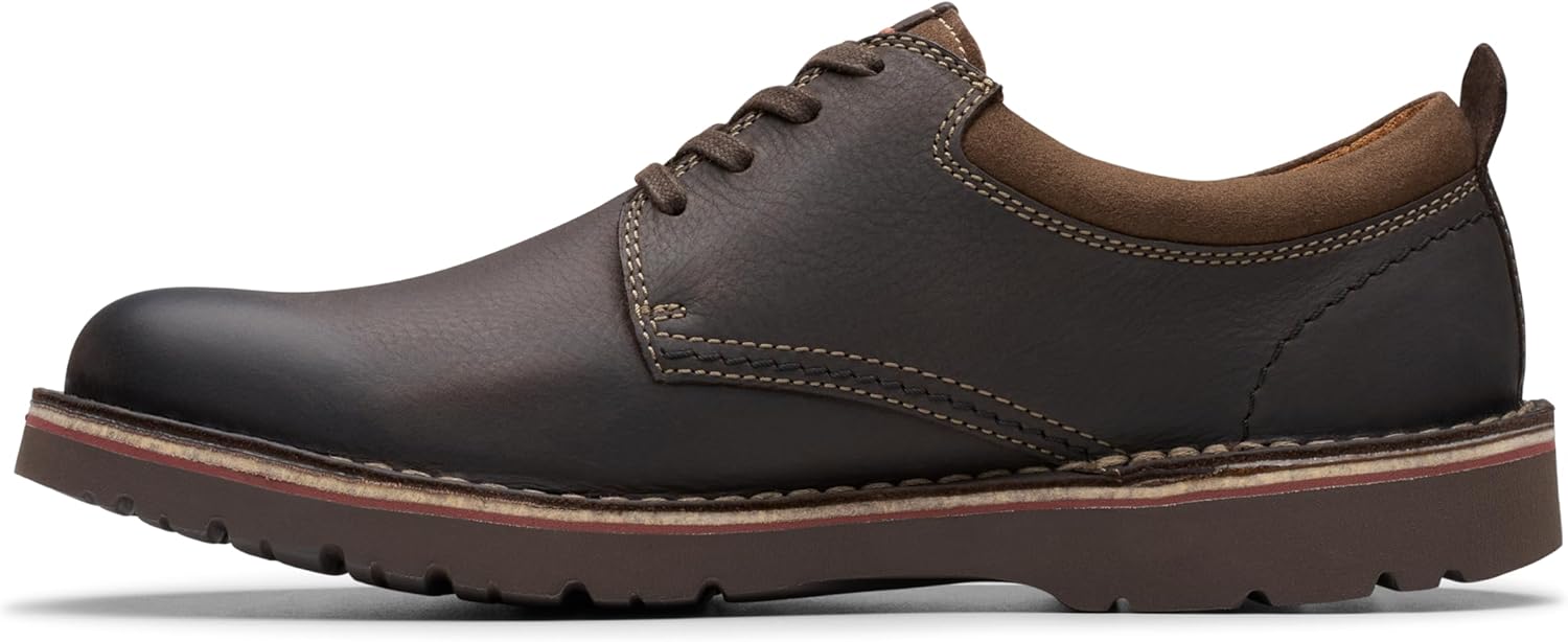 Мужские низкие оксфорды Clarks Eastridge, темно-коричневый — фото 3