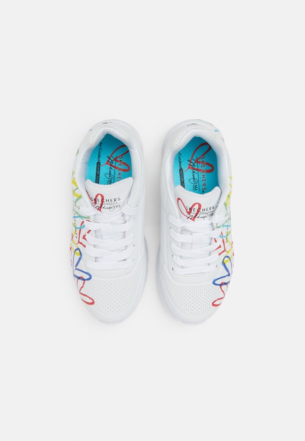 Низкие кроссовки Uno Lite Skechers, цвет white/multi trim — фото 4