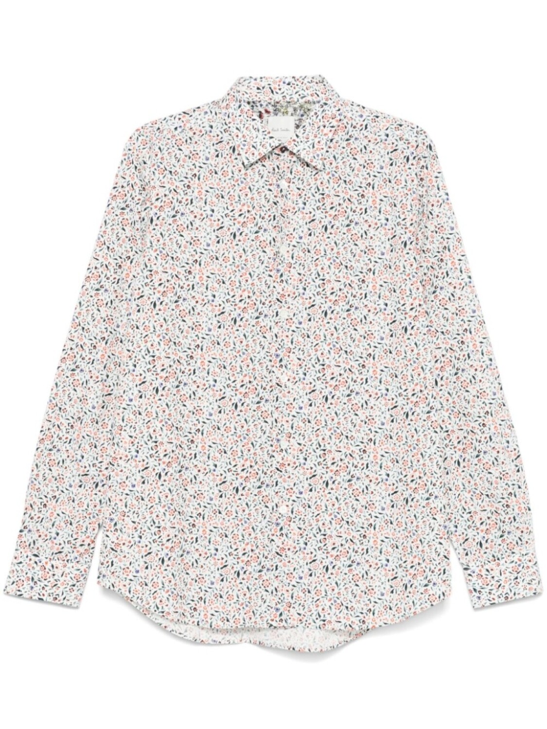 

Рубашка из органического хлопка с цветочным принтом Paul Smith, белый