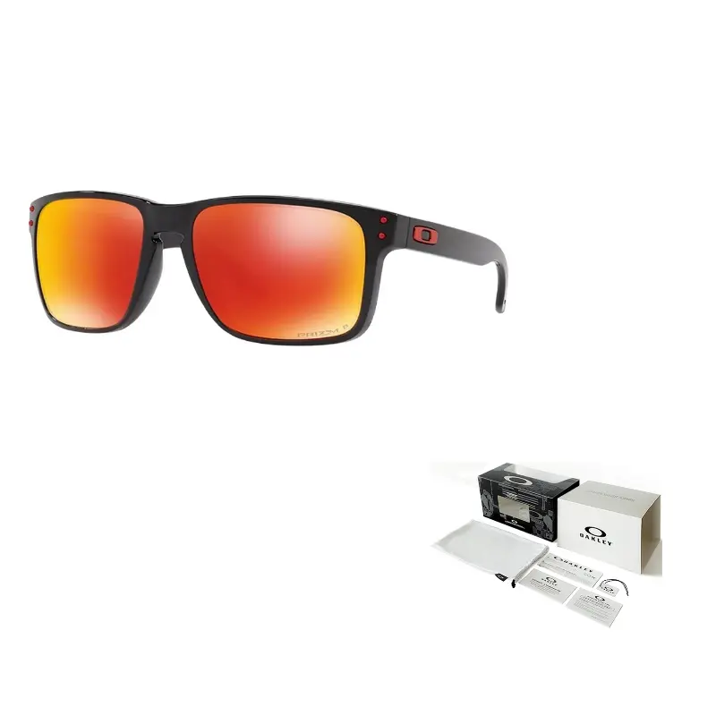 

Oakley Квадратные солнцезащитные очки с памятью формы унисекс черные, Black
