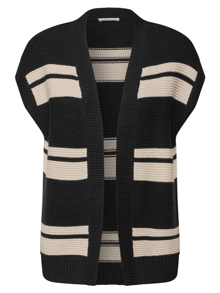 

Cecil Полосатый жилет черного цвета