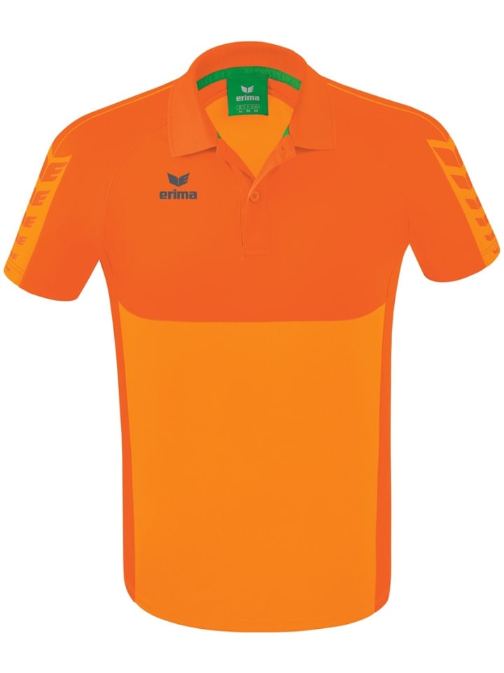 

Футболка поло Six Wings Poloshirt erima, оранжевый