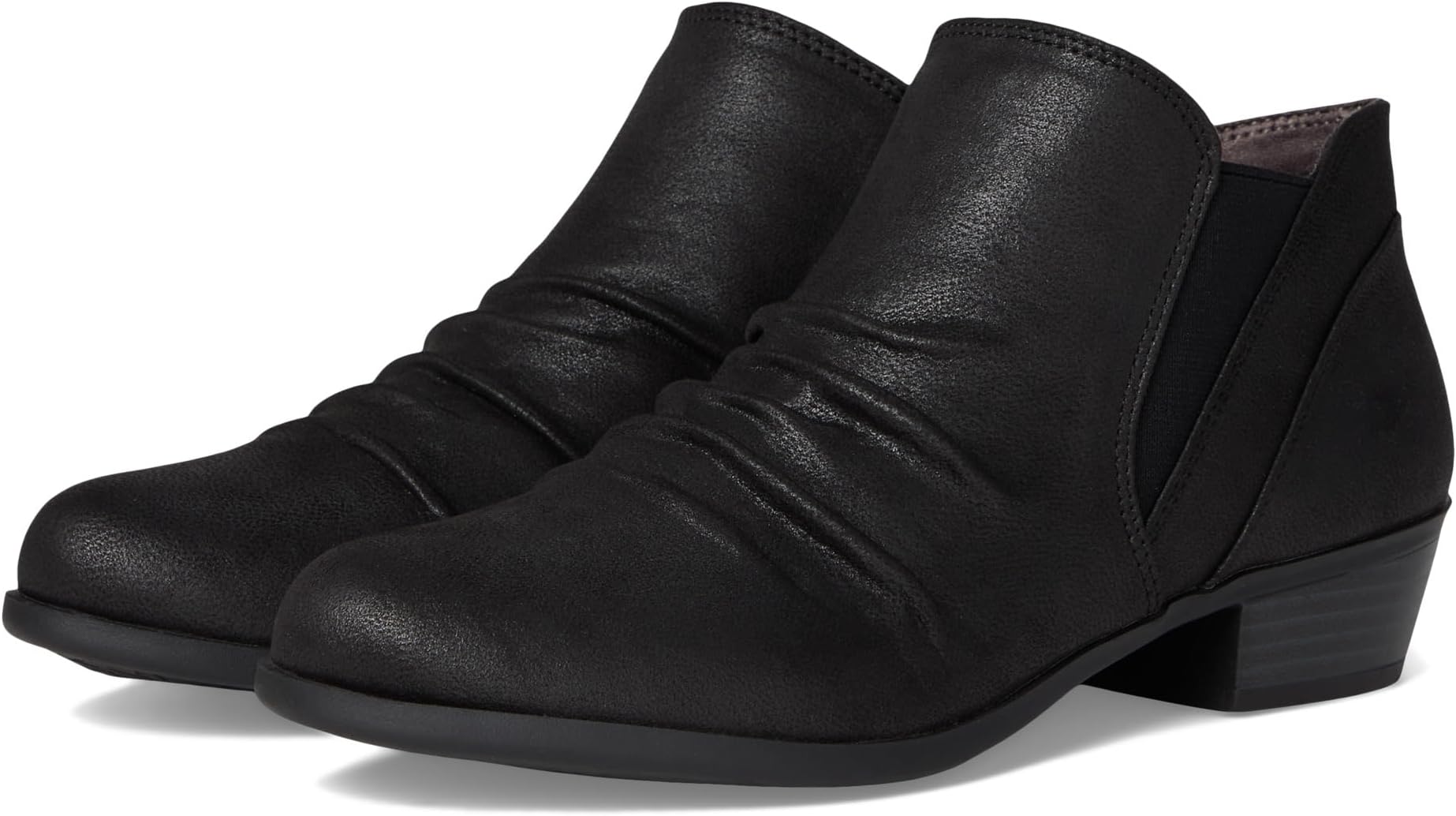 Ботинки LifeStride Women's Aurora Block Heel Ankle Bootsies, Black Smooth