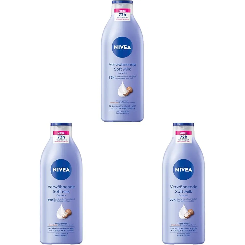 Молочко для тела NIVEA Pampering Soft Milk с гиалуроном и маслом ши, 400 мл Nivea