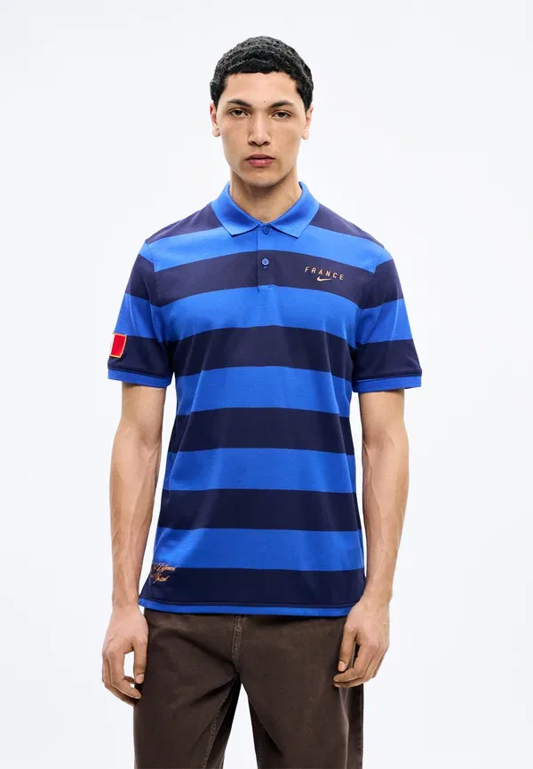 Футболка сборной Франции Nike Performance, game royal/metallic copper, королевский синий/металлик медь