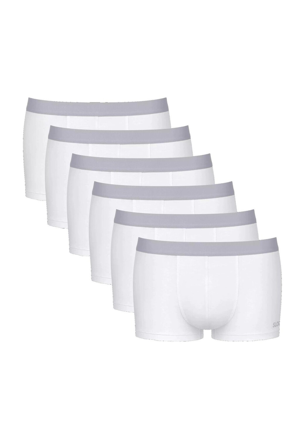 

GO ABC 2.0 трусы короткие, 6 шт., пояс на резинке, мужские sloggi, белый
