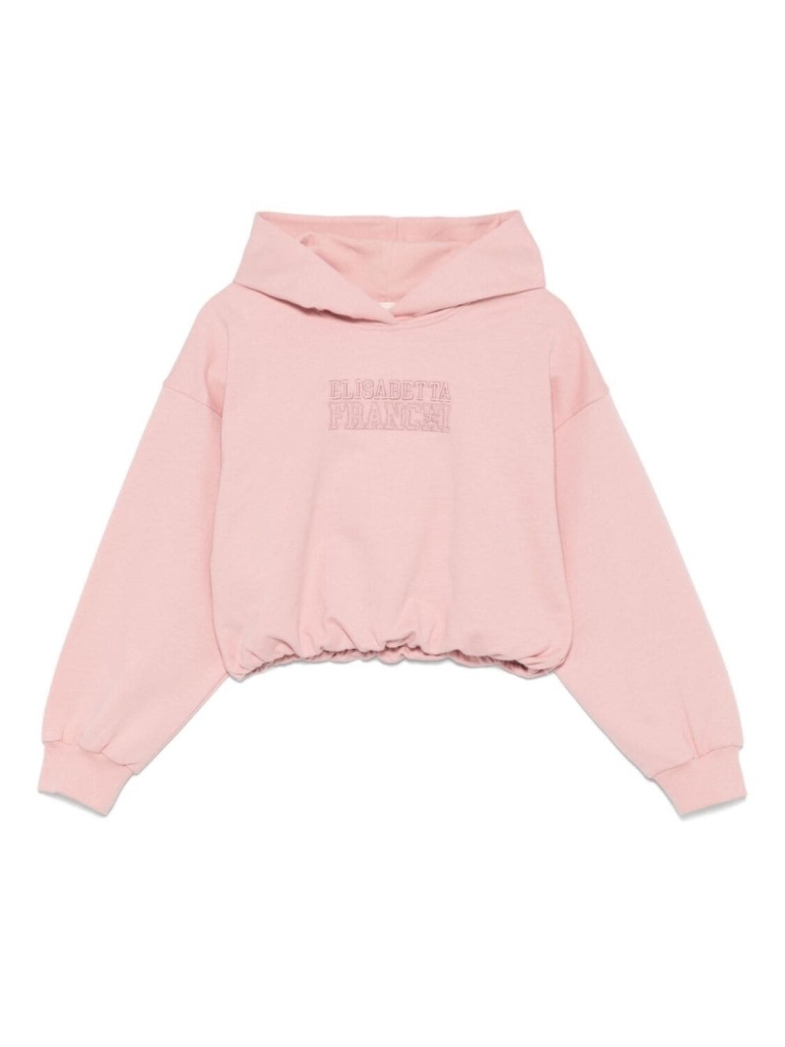 

Elisabetta Franchi La Mia Bambina толстовка с вышитым логотипом, розовый