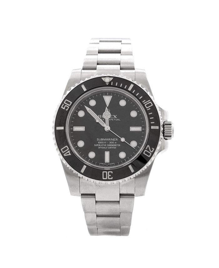 

Часы Oyster Perpetual Submariner Automatic из нержавеющей стали и Cerachrom 40 мм Pre-Owned Rolex, черный