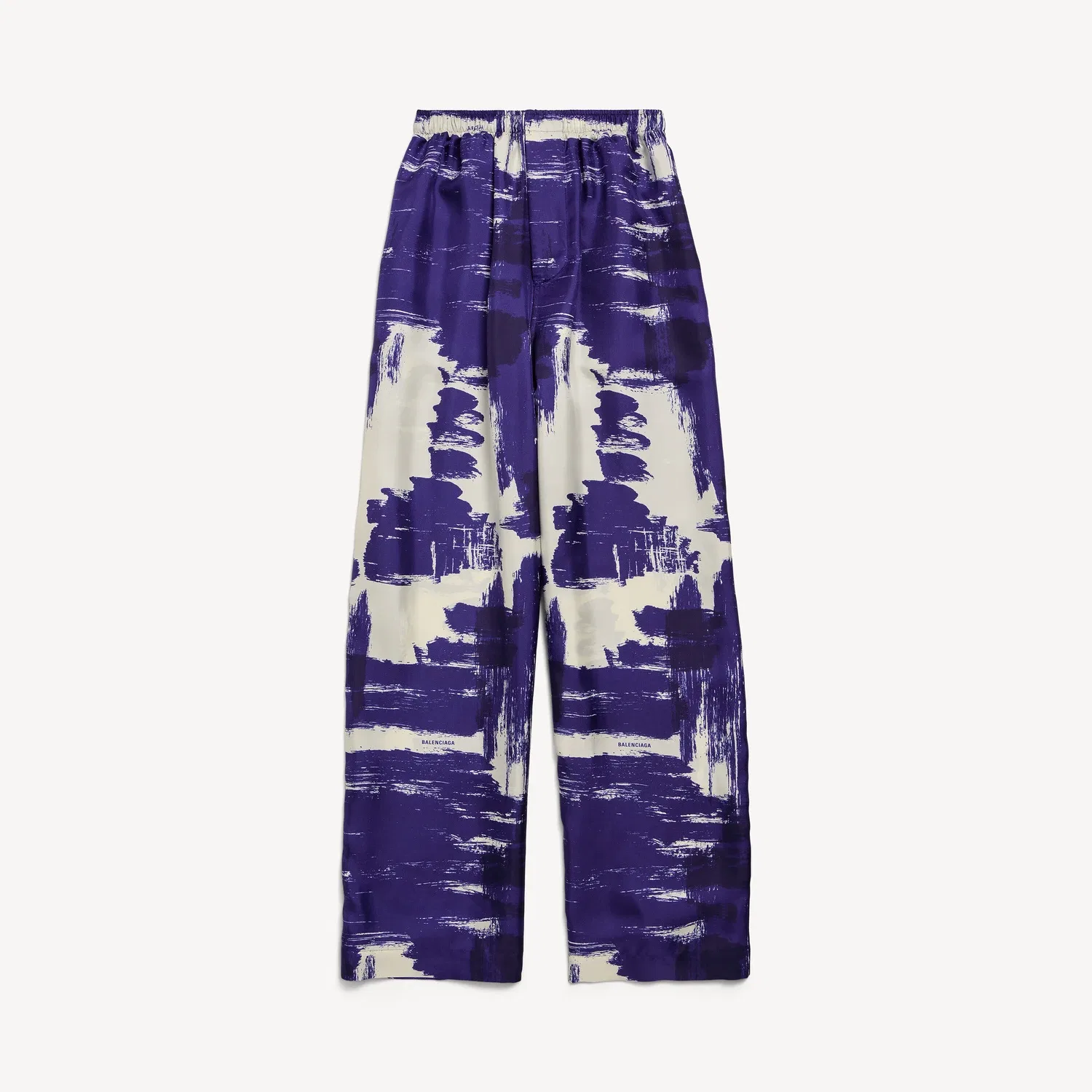 Женские пижамные брюки Paintbrush в синем цвете BALENCIAGA