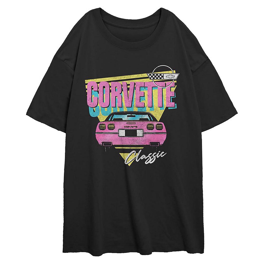 

Размерная футболка с рисунком Corvette Pop Colors для юниоров Licensed Character, черный