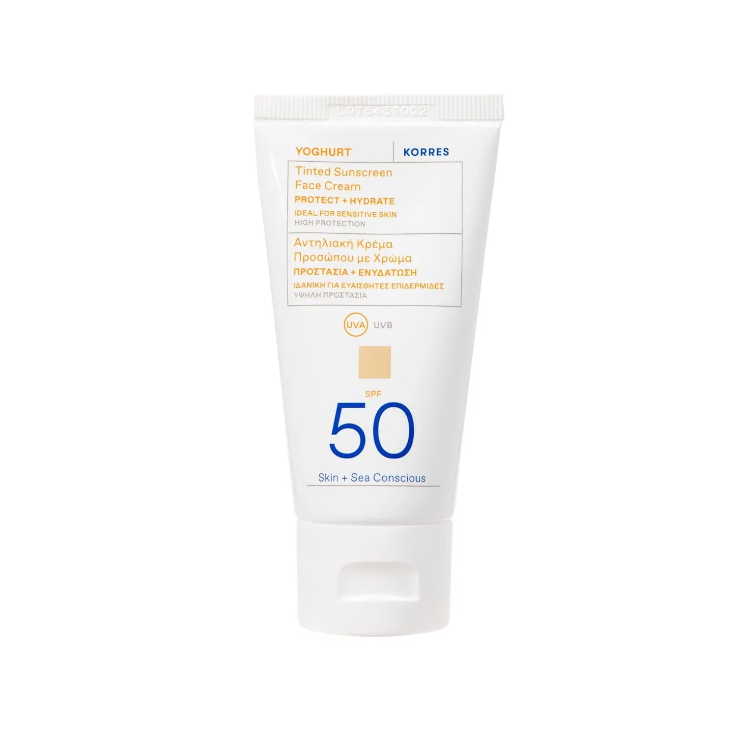 Тонирующий солнцезащитный крем «YOGHURT» SPF50 от KORRES Korres
