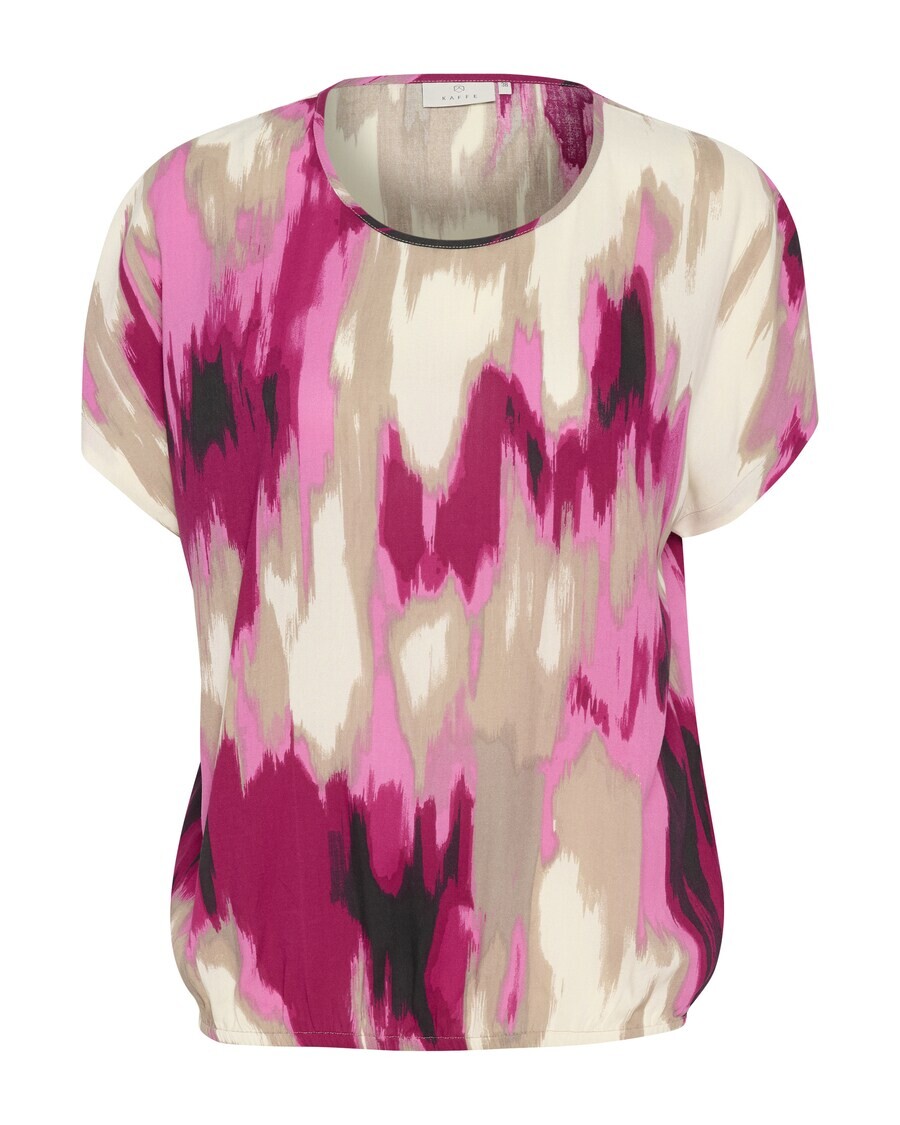 

Блузка с коротким рукавом Kaffe Blouse Beathe, цвет pink/eosin