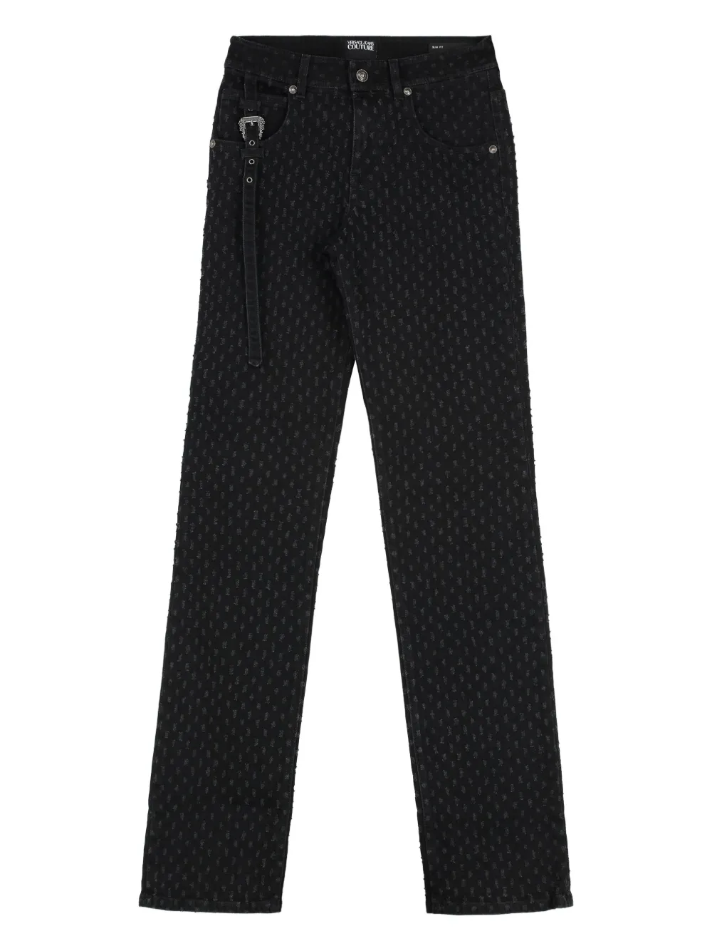 

Брюки с завышенной талией Versace Jeans Couture, черный