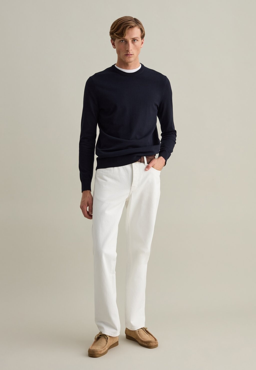 

Джемпер ROUND NECK PIOMBO, темно-синий