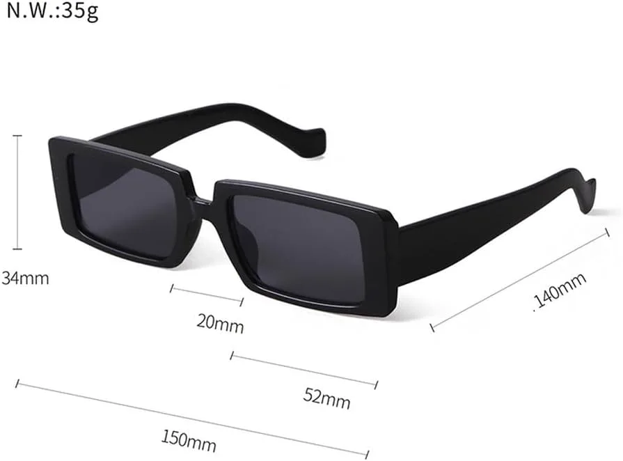 

Солнцезащитные очки прямоугольной формы для женщин, прозрачная оправа, плоская верхняя часть, прозрачные линзы, модные женские солнцезащитные очки TKKTLLT, C1 Black