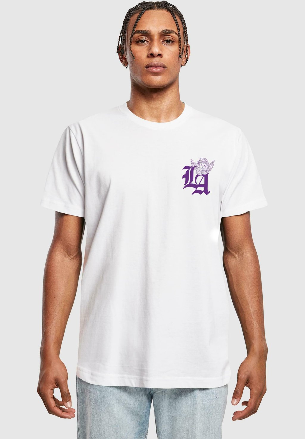 

Футболка с принтом GUARDIAN OF LA Mister Tee, белый