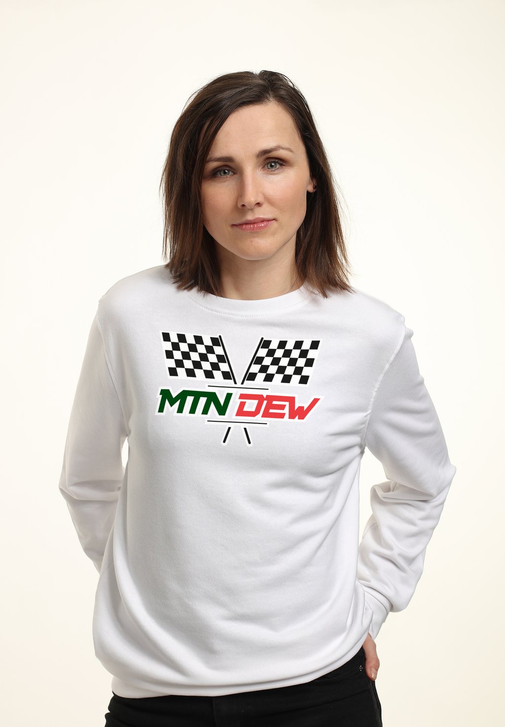 

Толстовка MOUNTAIN DEW RACING FLAGS Henry Tiger, белый