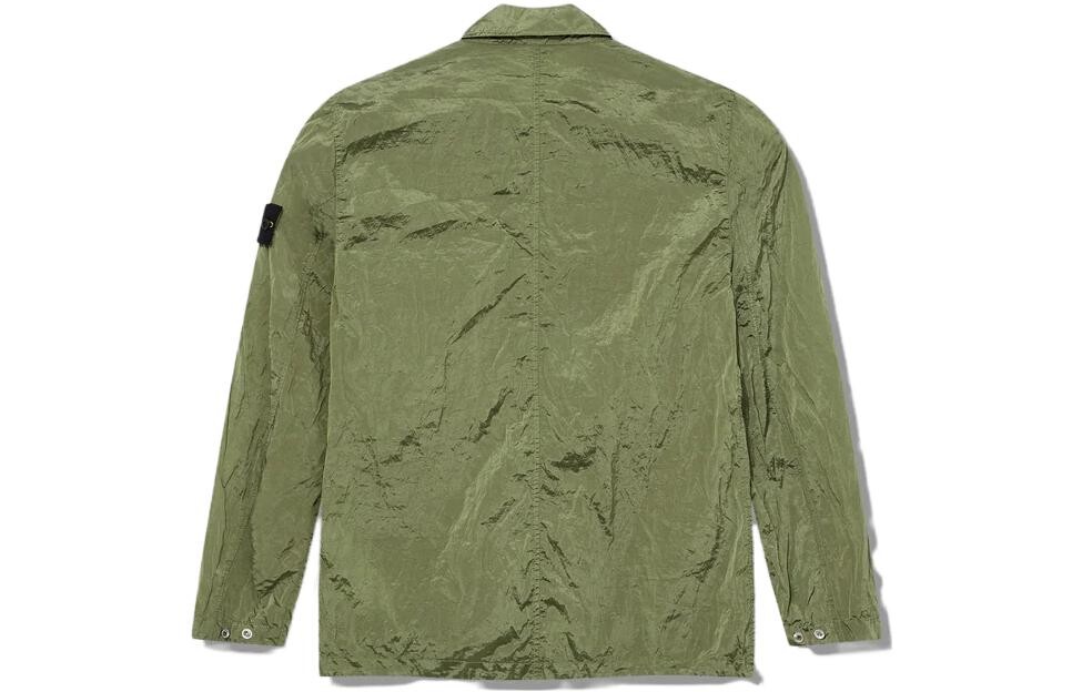SS23 Нейлоновая куртка Meta для мужчин, цвет зеленый шалфей Stone Island, зеленый — фото 2