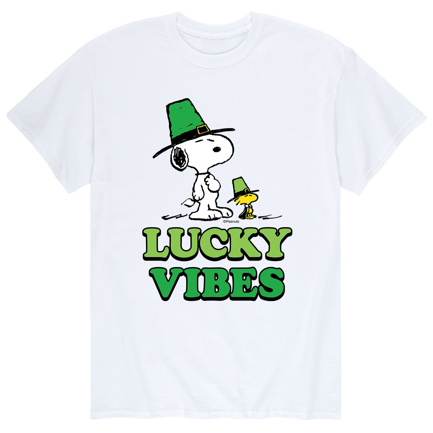 

Мужская футболка "Lucky Vibes" с изображением арахиса Snoopy ко Дню Святого Патрика Licensed Character