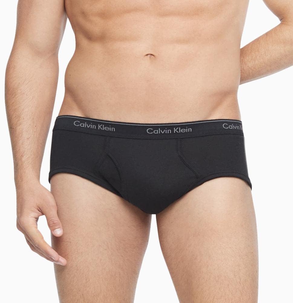 Мужские классические хлопковые трусы Calvin Klein, упаковка, 6 Black — фото 2