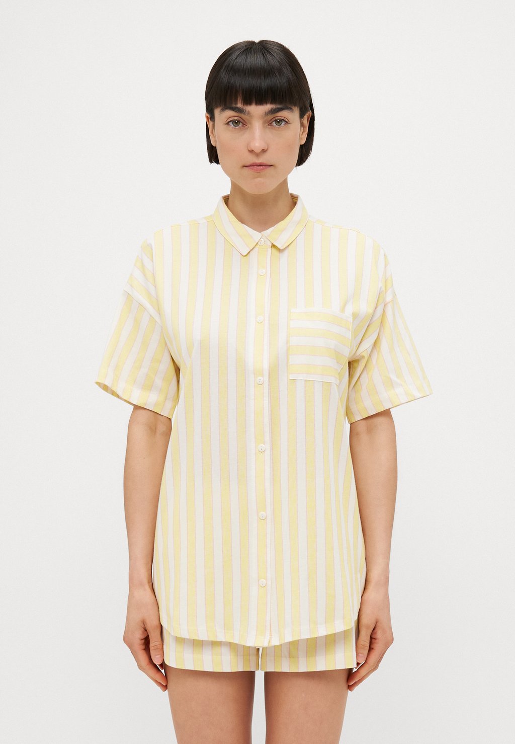 

Пижама VIVANCE DREAMS DOLCE VITA BUTTON SHORTY - Pyjama set LASCANA, желтый