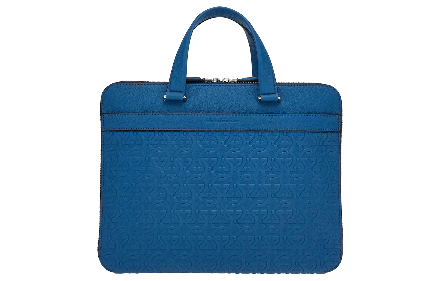 

Сумка бизнес-класса GANCINI Smooth Calfskin мужская Blue Ferragamo, Set (Bag+Dust Bag)