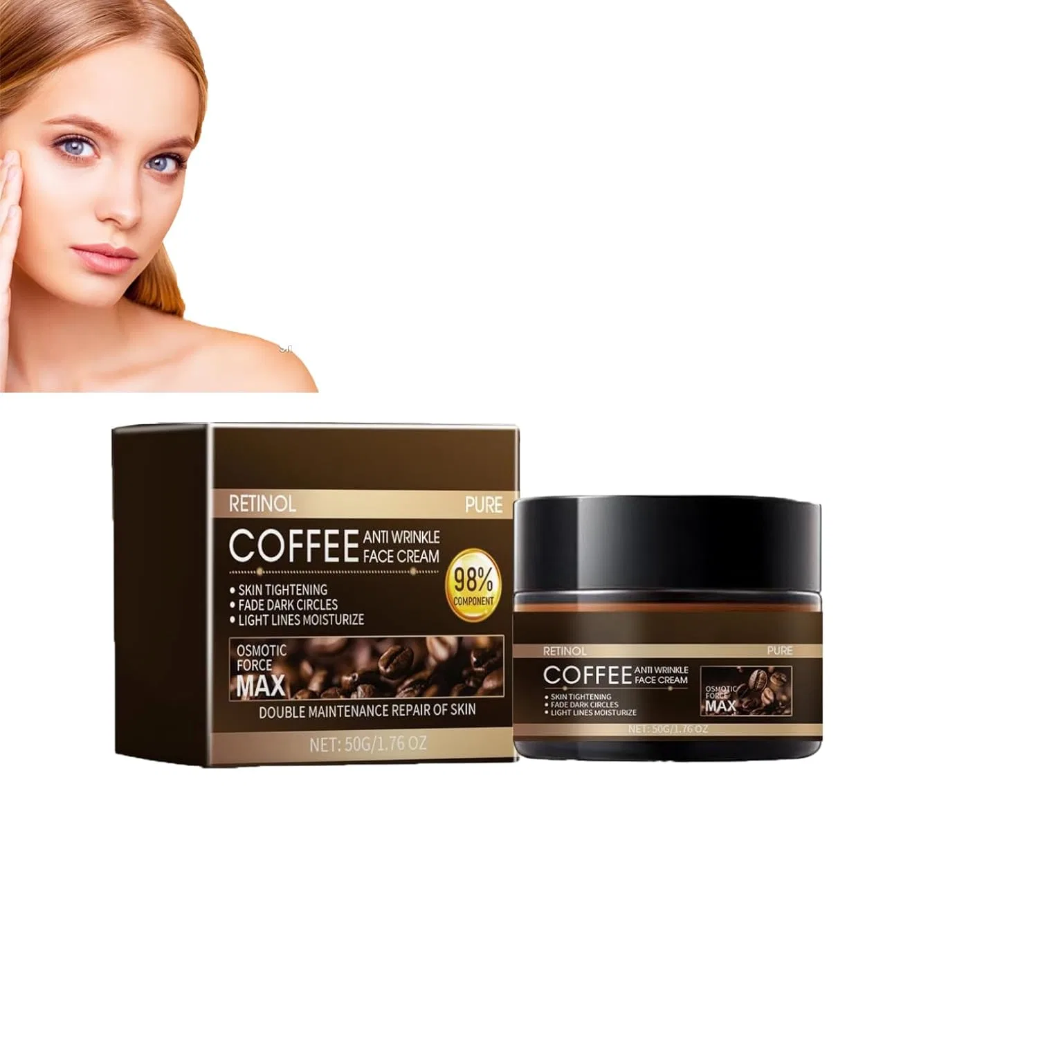 Кофейное масло против морщин с ретинолом и кофеином, 50 г Generisch