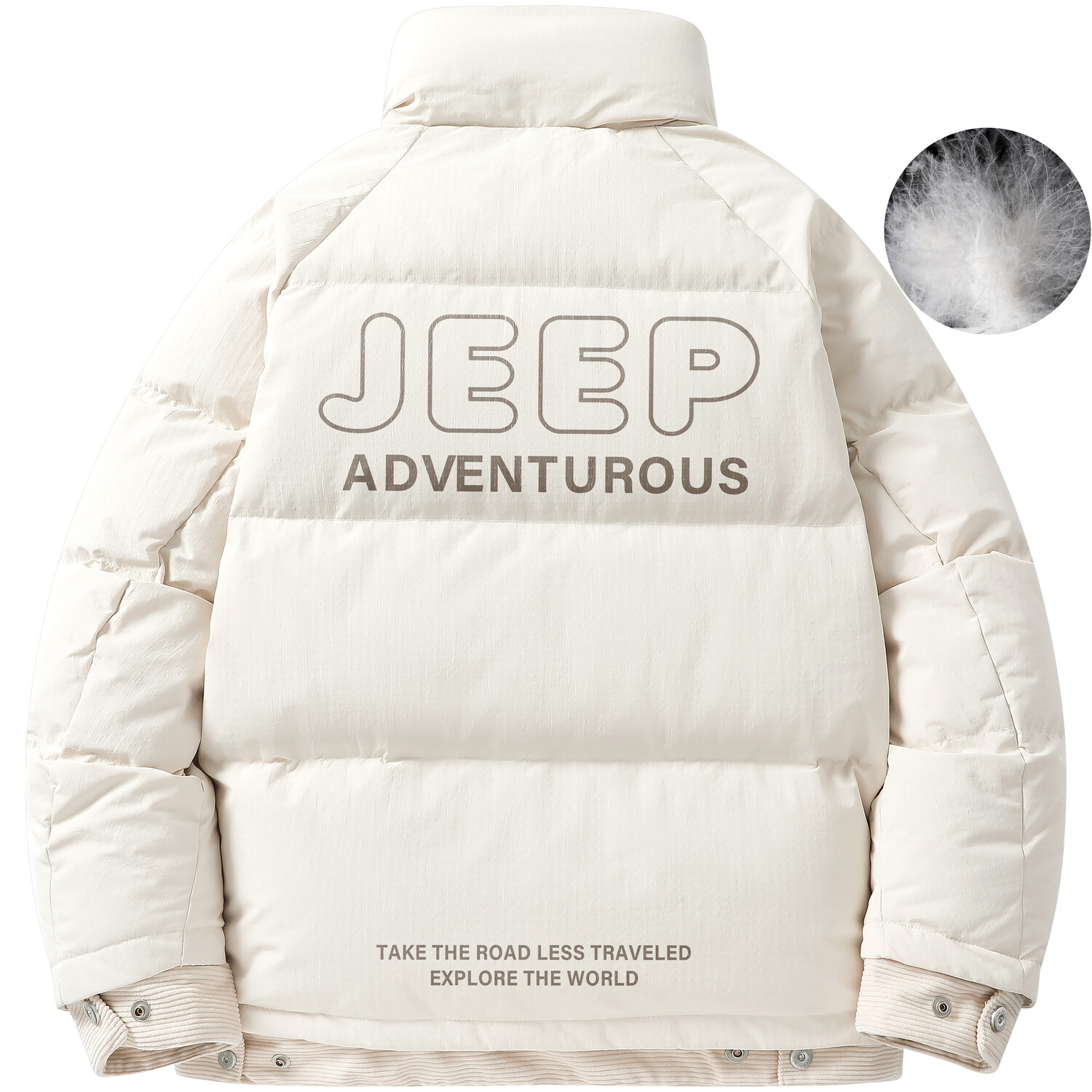 

Пуховик унисекс Jeep, цвет Apricot