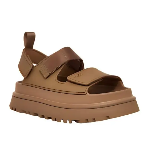 Сандалии золотисто-сияющие сандалии Ugg, коричневый — фото 2