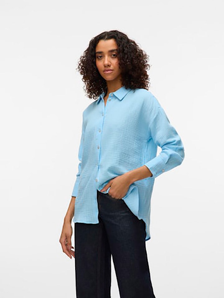 

Рубашка Vero Moda, светло-синий