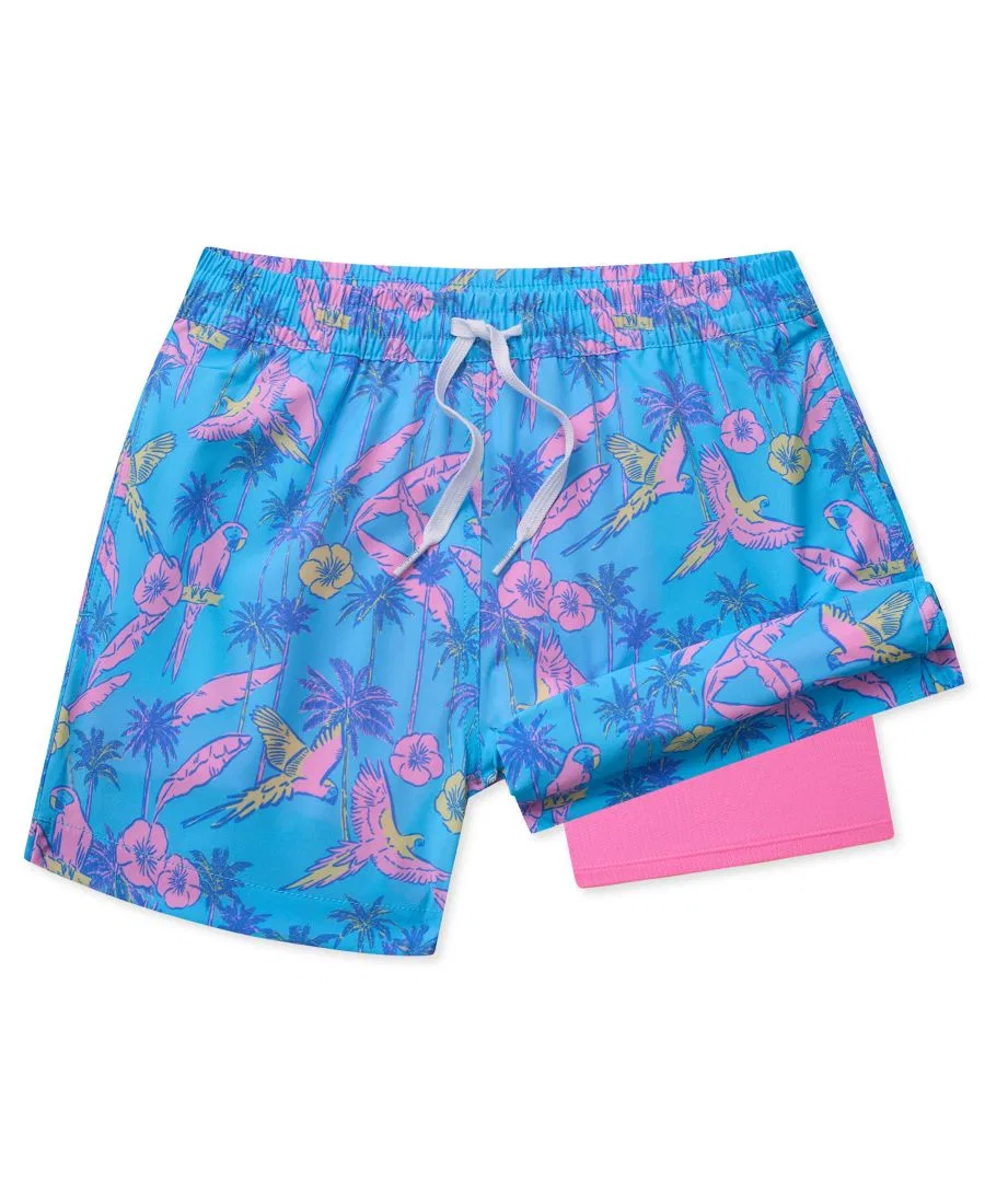 Плавки для мальчиков 7-20 лет "Великая стая розовых акул" Chubbies