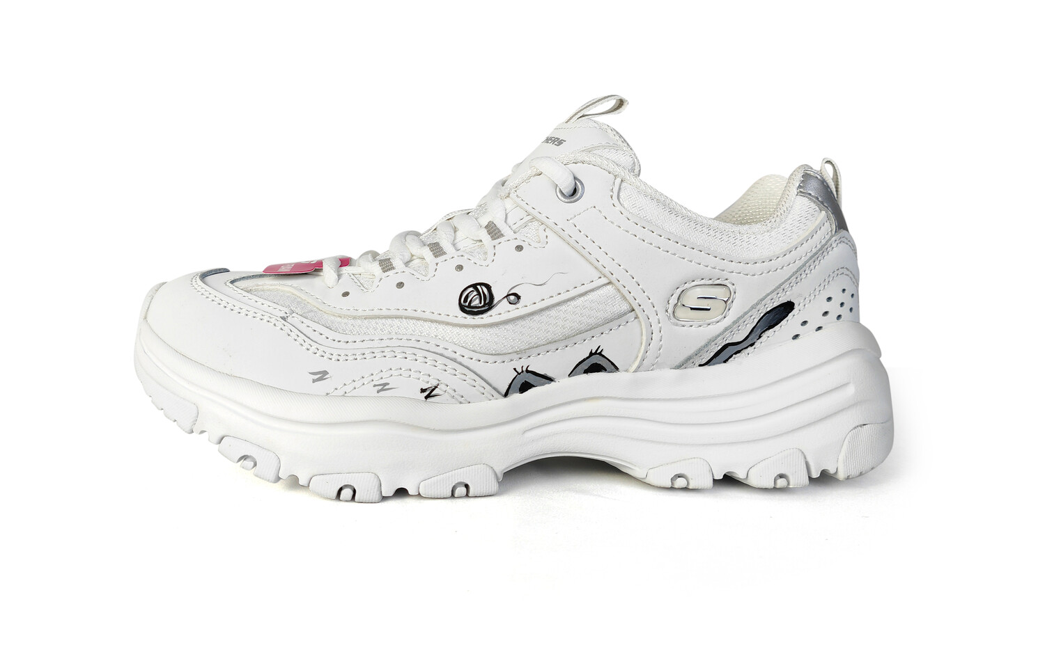 

Кроссовки женские I-Conik с низким верхом, белые/серебристые Skechers