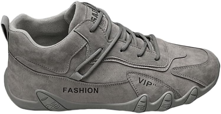 

Мужские модные повседневные кроссовки на шнуровке, на плоской подошве, с резиновой подошвой, удобные и легкие, подходят для работы или активного отдыха на природе Hoalox, серый