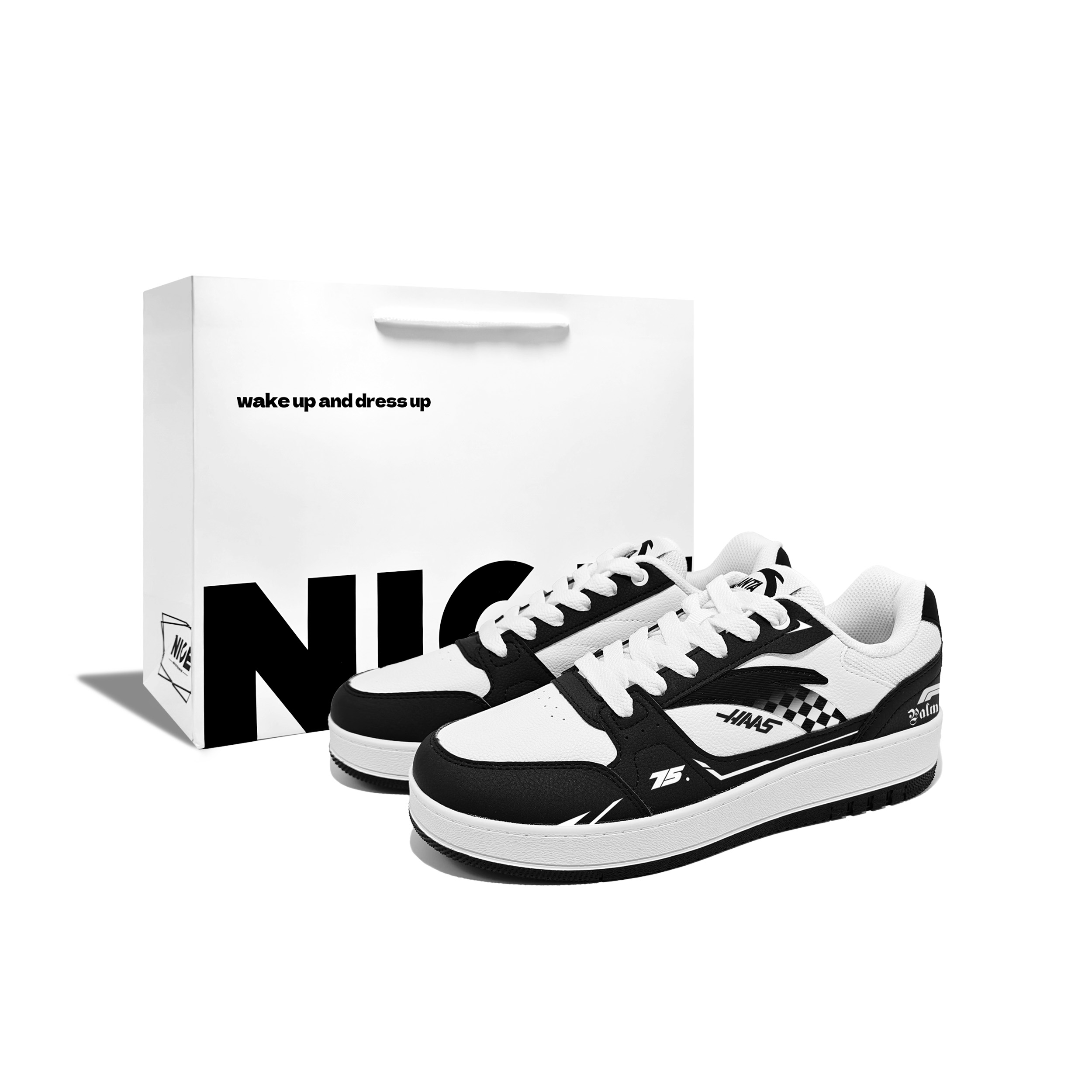 

ANTA Оригинальные кроссовки для скейтбординга Unisex Black с амортизацией Original 2, износостойкие, низкие