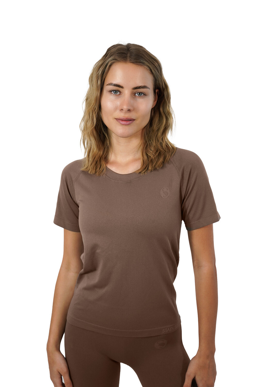 

Спортивная футболка Stark Soul Sport Shirt Damen Racer Seamless Laufshirt, цвет deep taupe