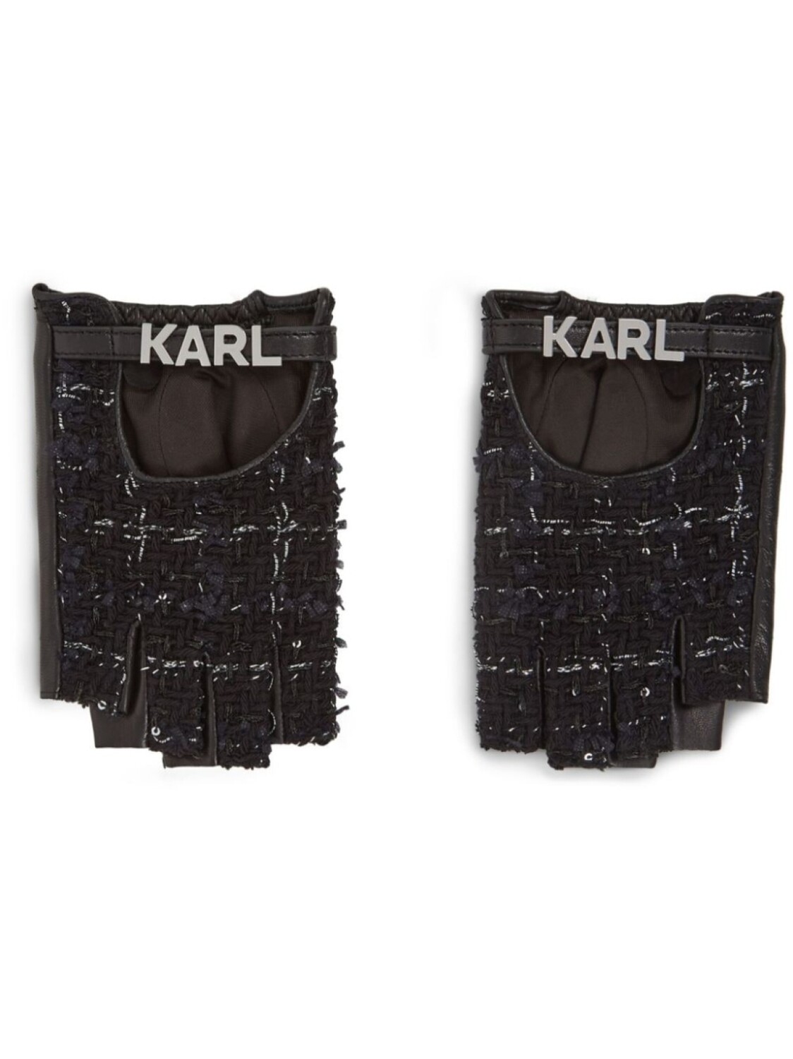 

Karl Lagerfeld перчатки-митенки K/Essential, черный