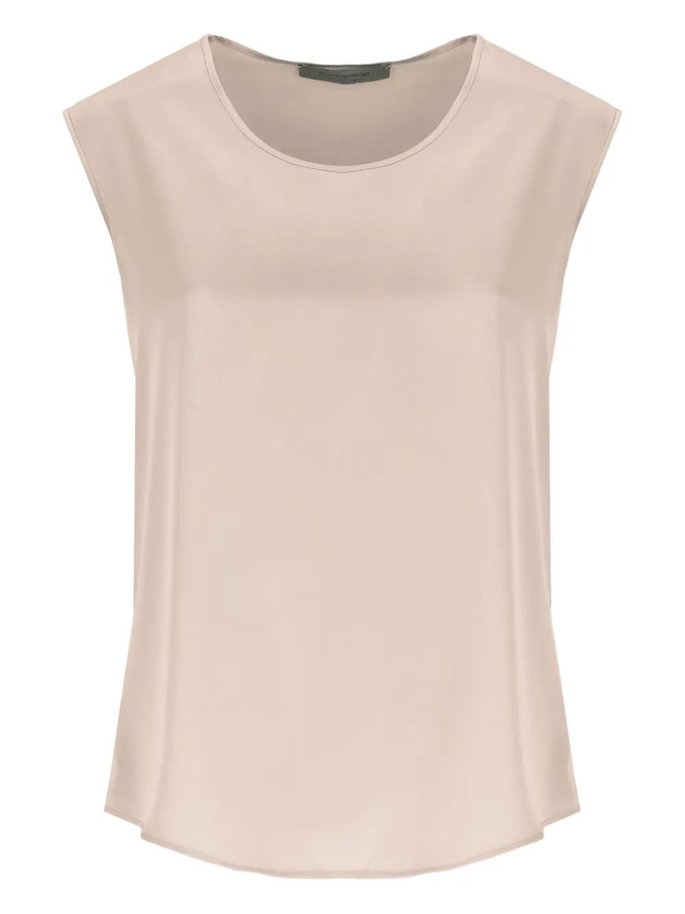 

Атласный топ с круглым вырезом D.Exterior, серый